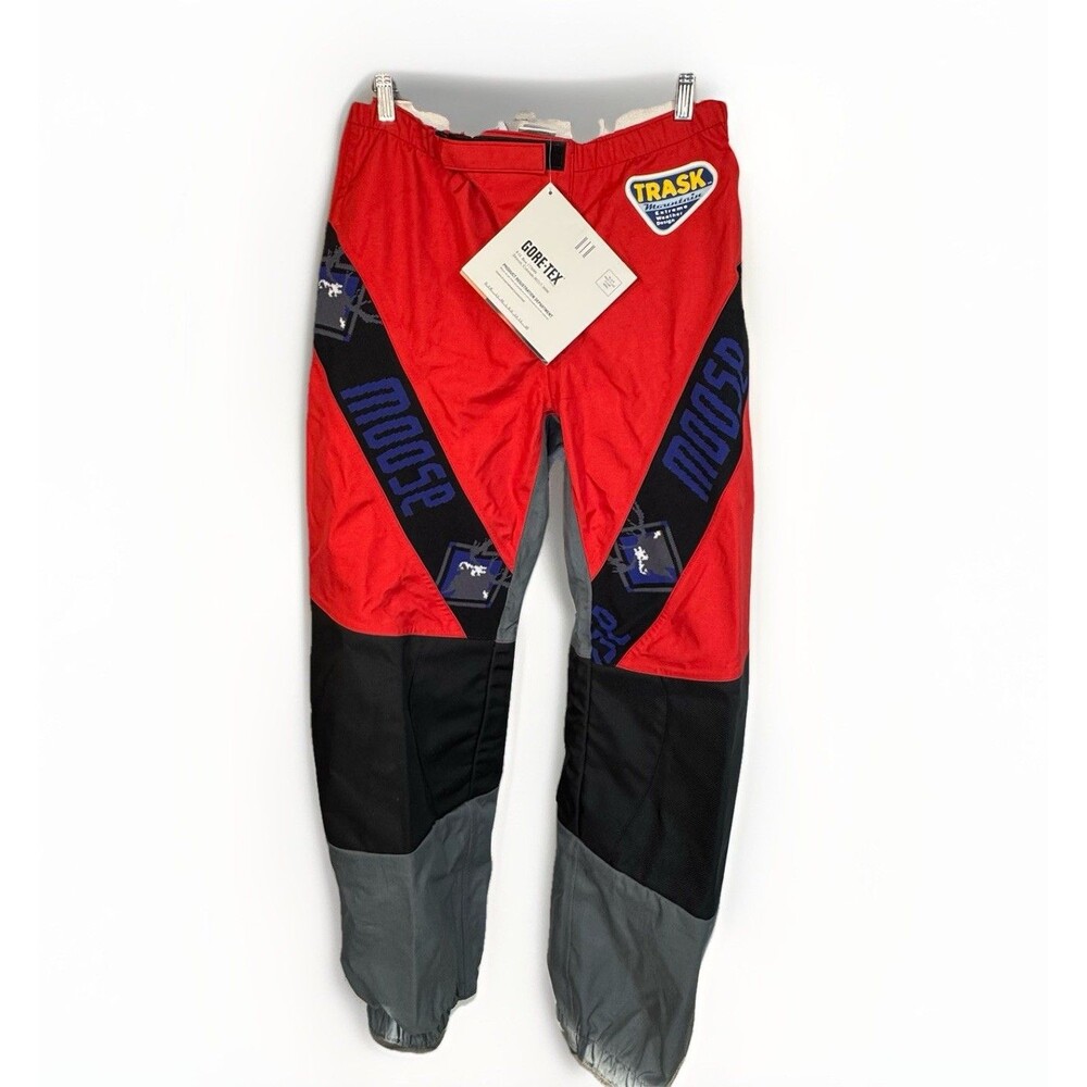 Vintage Moose Motorcross Pants Waterproof Red Black Racing Motorsports 34x31 New